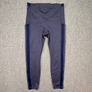 Athleta Ultimate Stash Pocket 7/8 Tight Leggings Purple Womens Small High Rise
